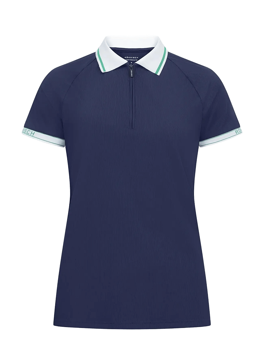 Röhnisch - Rib poloshirt - oberteile & t-shirts - navy - 1