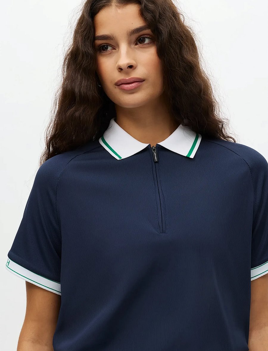 Röhnisch - Rib poloshirt - oberteile & t-shirts - navy - 2