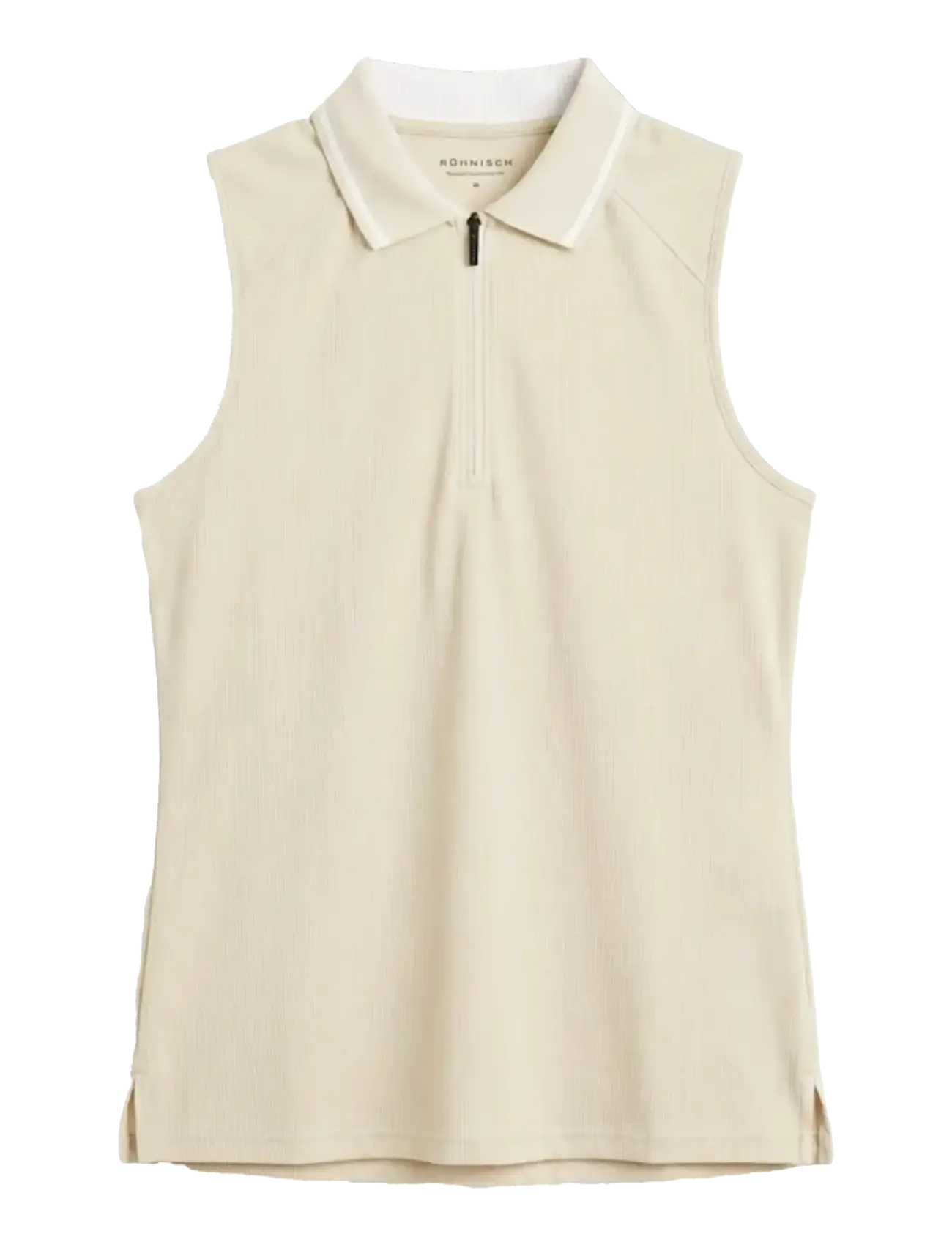 Röhnisch Rib sleeveless poloshirt - Vêtements - OATMEAL / beige