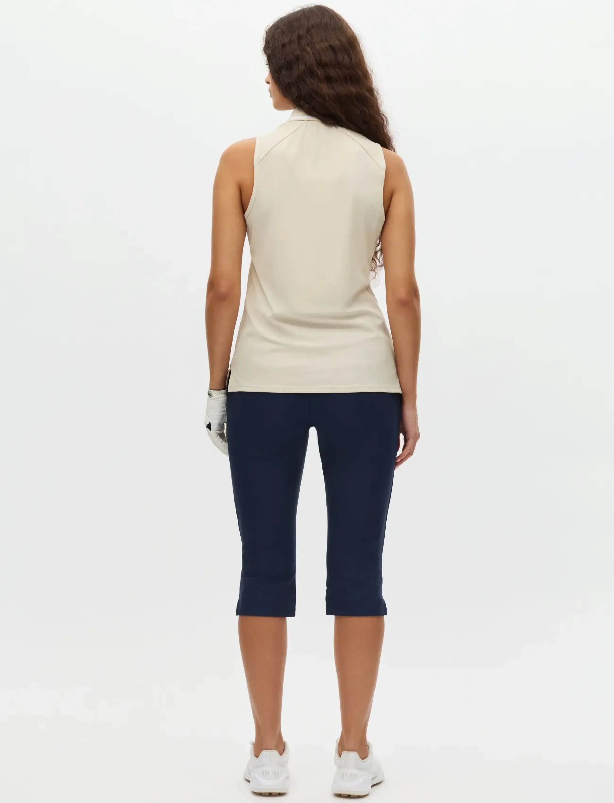 Röhnisch - Rib sleeveless poloshirt - alussärgid ja t-särgid - oatmeal - 2