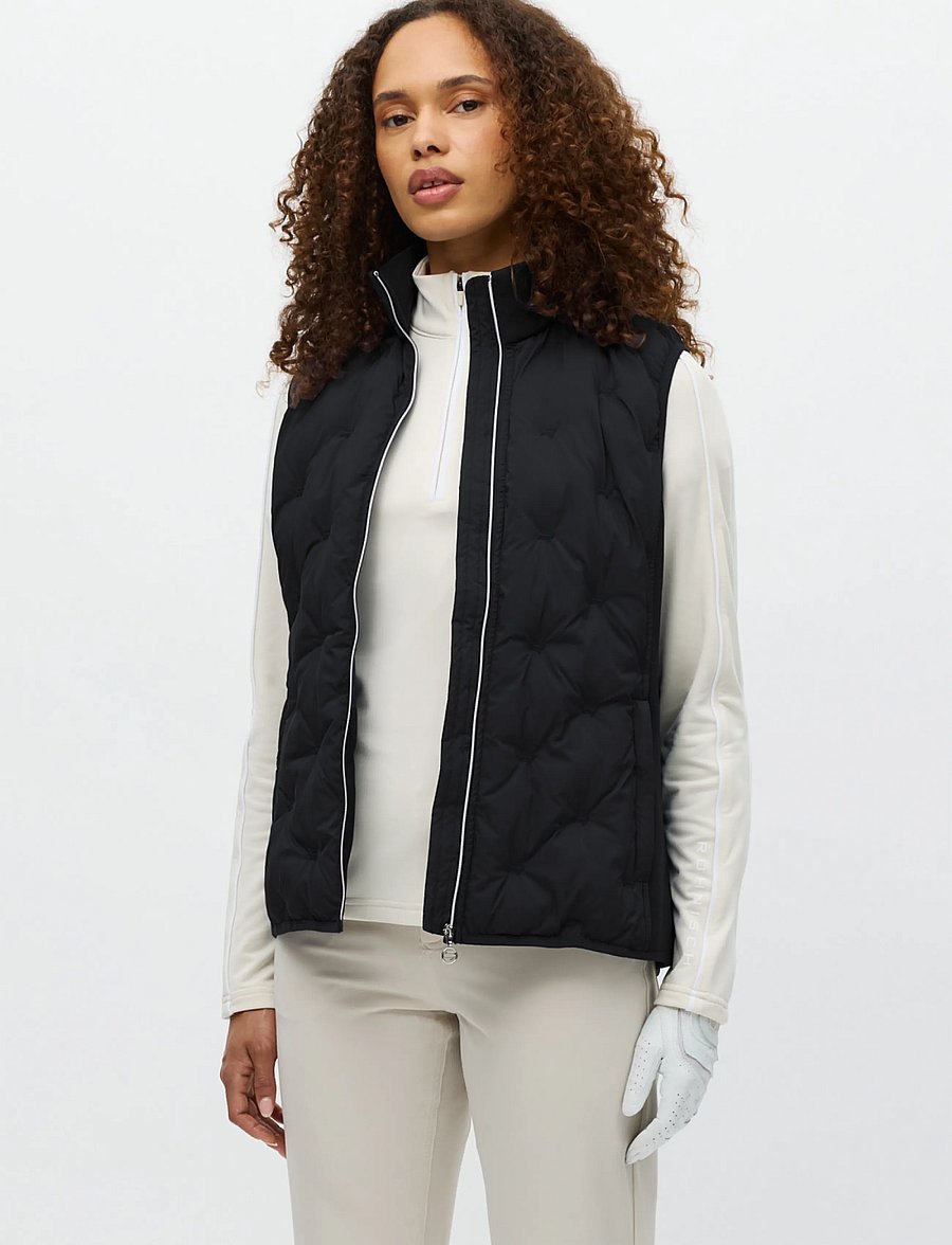 Röhnisch - Padded windbreaker vest - ytterkläder - black - 0