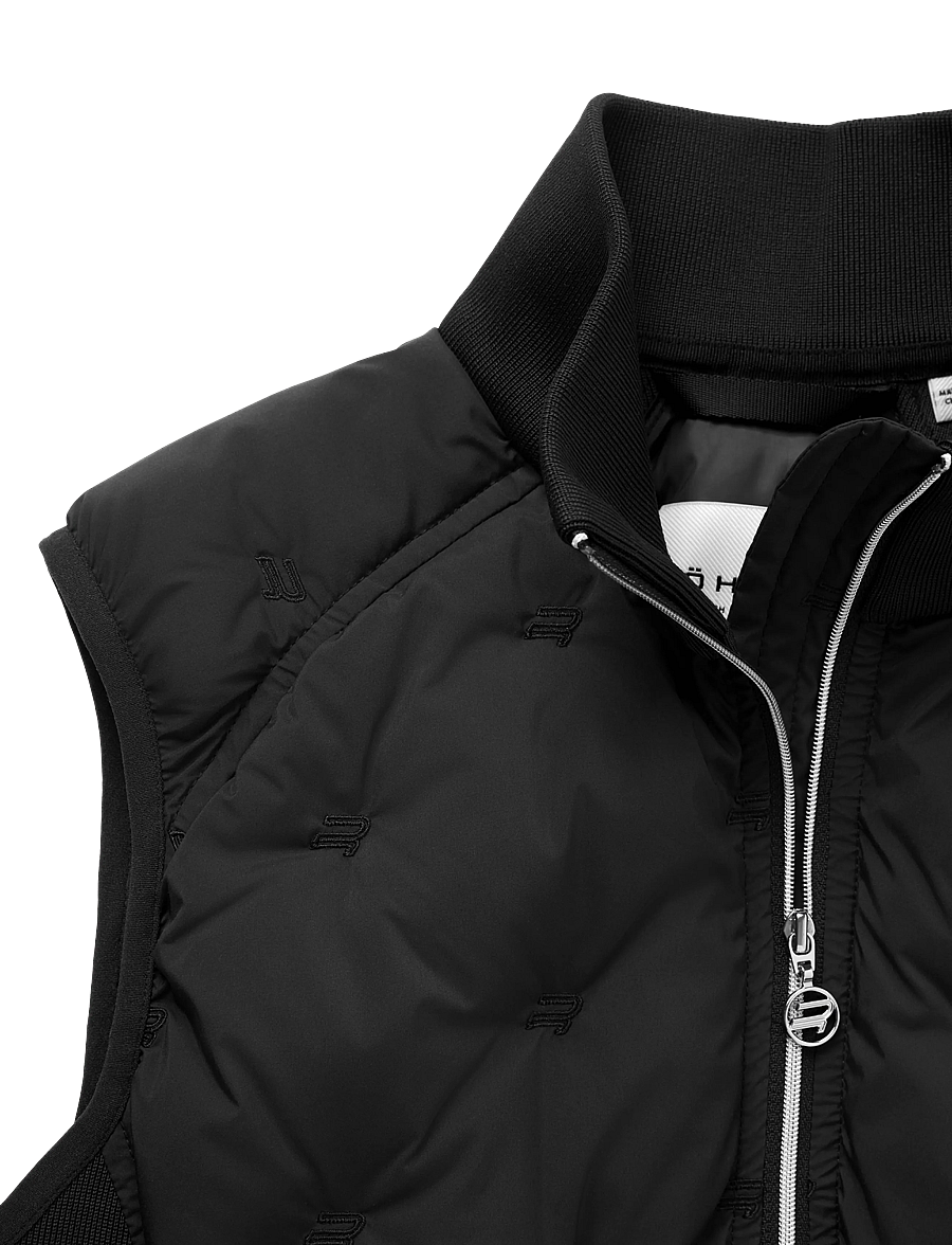 Röhnisch - Padded windbreaker vest - ytterkläder - black - 3