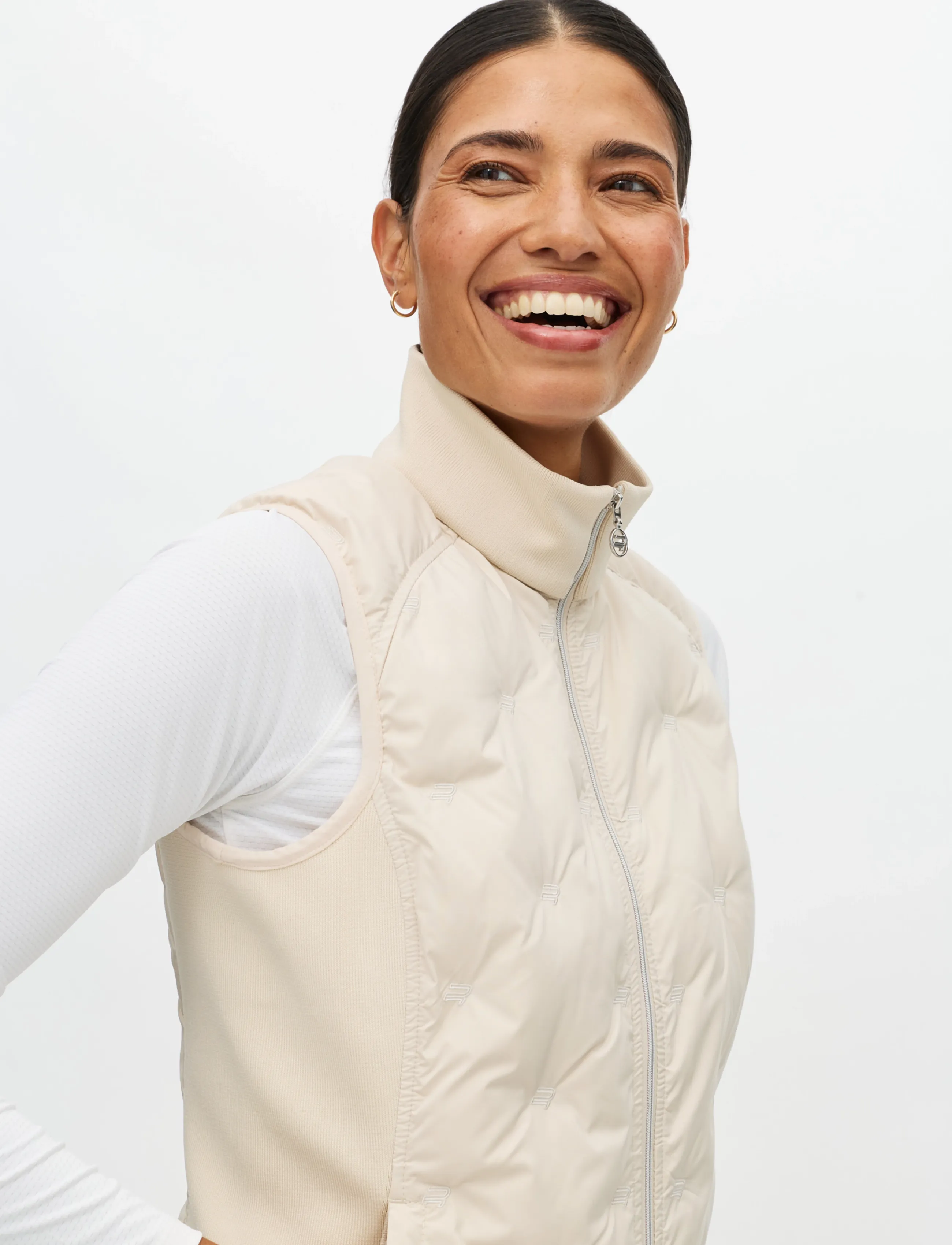 Röhnisch - Padded windbreaker vest - outdoor - oatmeal - 3