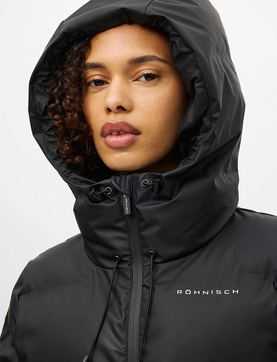 Röhnisch - Element shield padded mid coat - dunjackor - black - 4