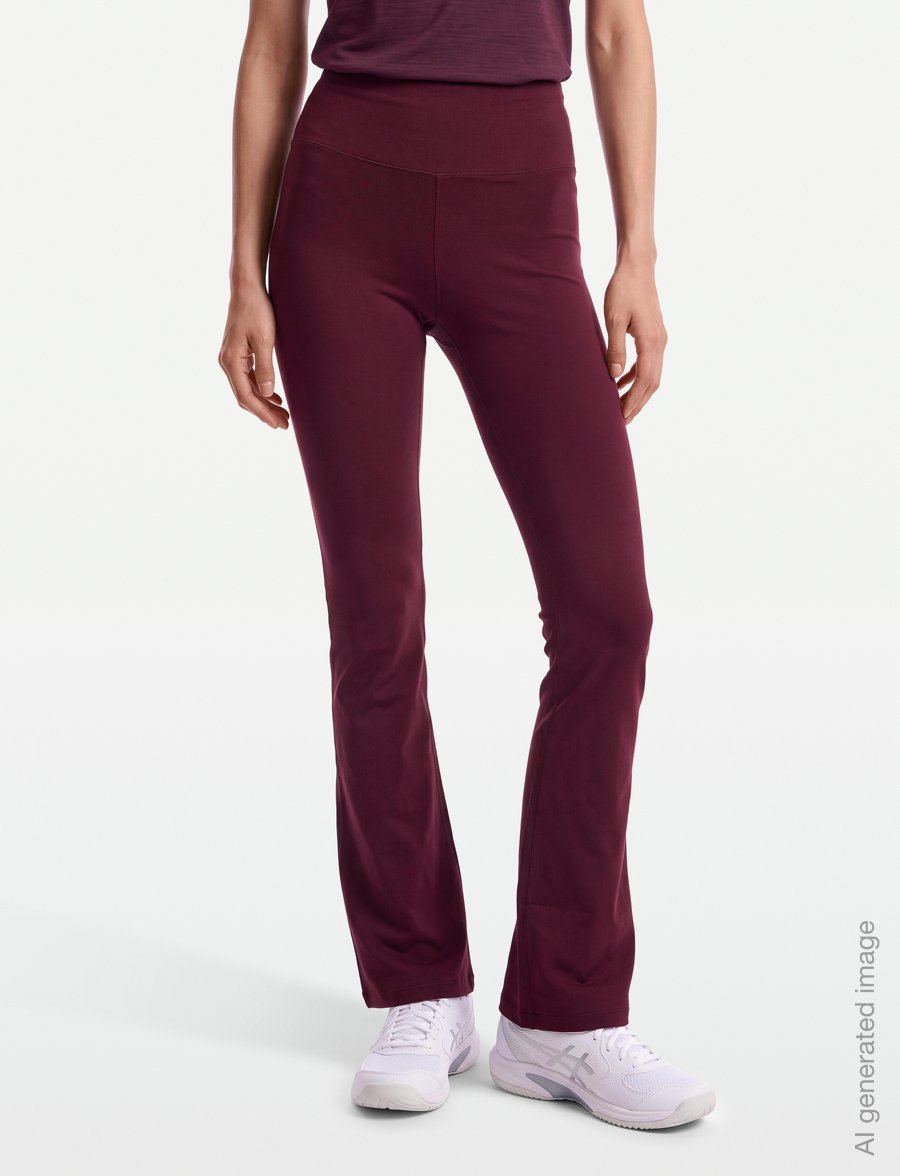 Röhnisch - Legacy Flare High Waist Tights - volle länge - winetasting - 3