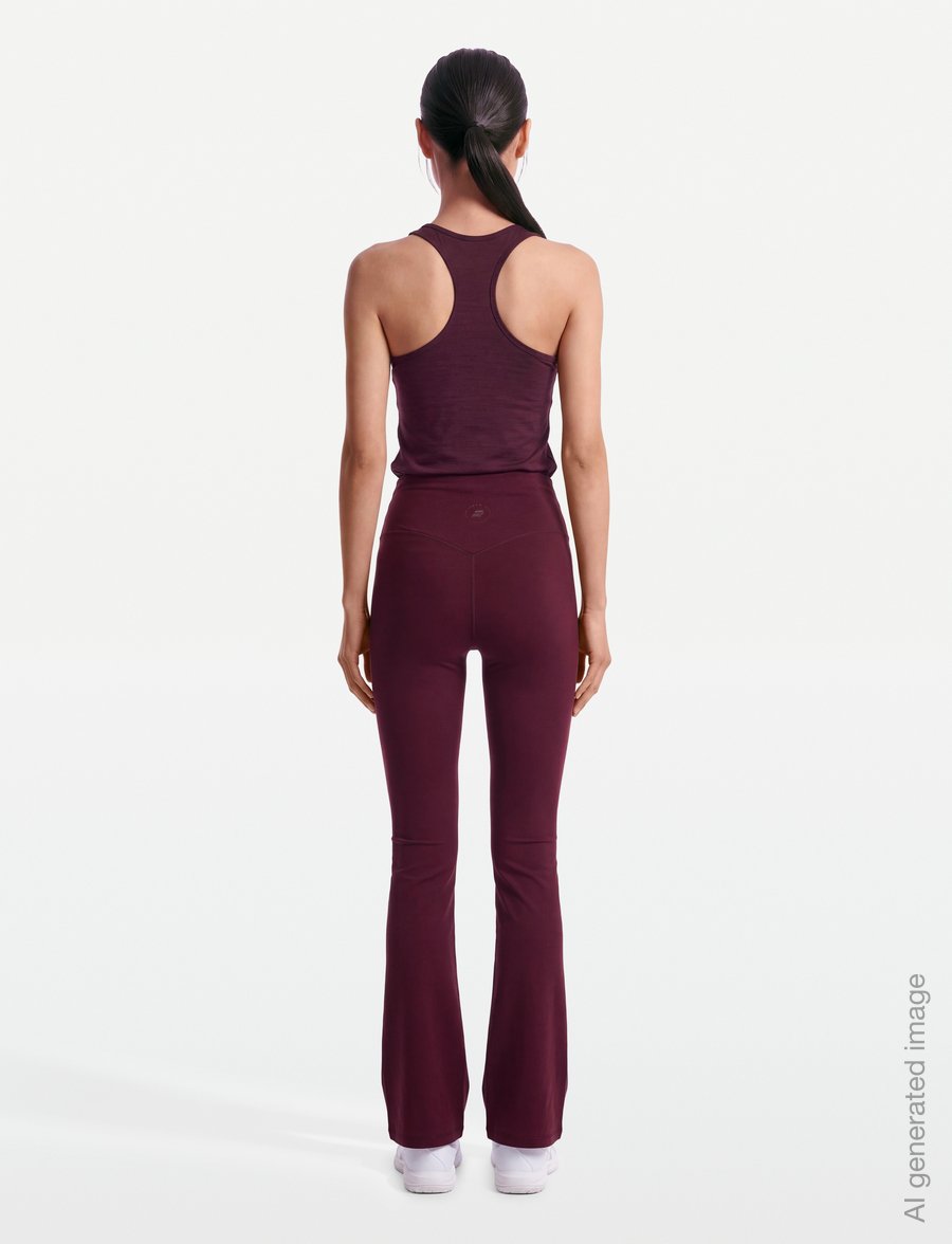 Röhnisch - Legacy Flare High Waist Tights - volle länge - winetasting - 4