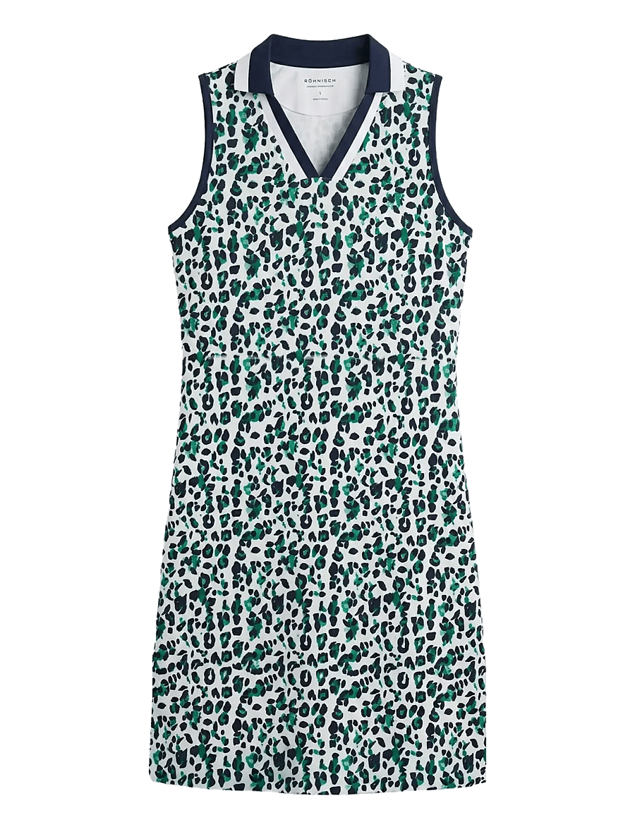 Röhnisch - Essential sleeveless dress - kleidid ja seelikud - leo blue/green - 1