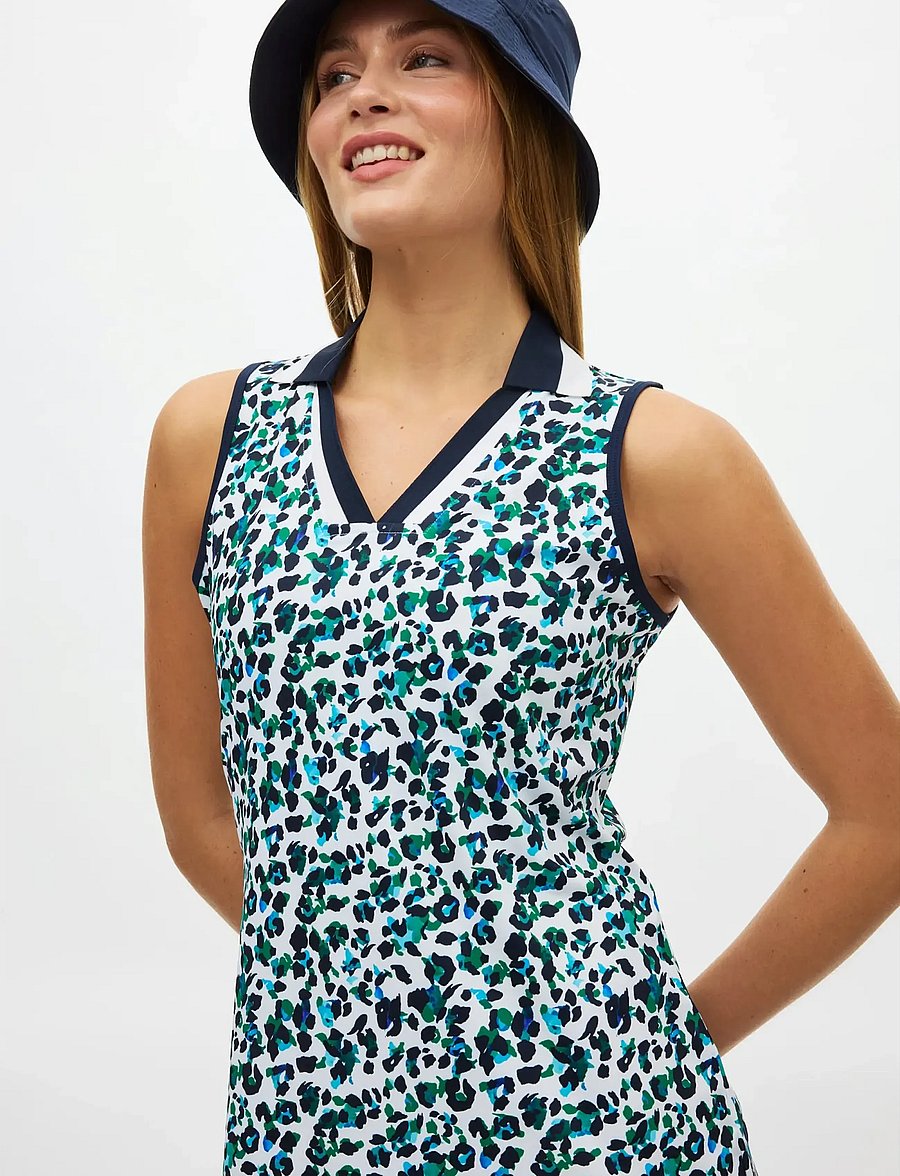 Röhnisch - Essential sleeveless dress - kleidid ja seelikud - leo blue/green - 3