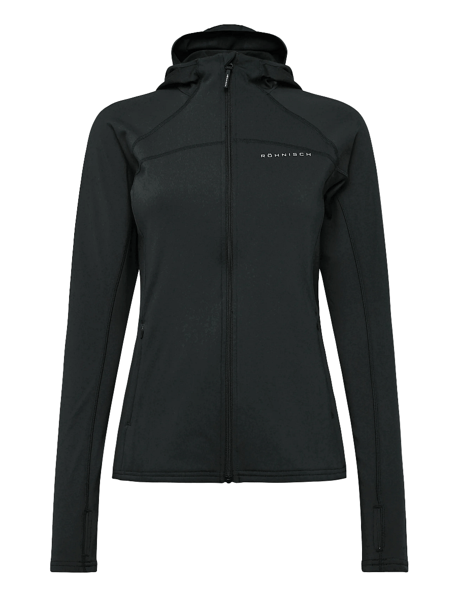 Röhnisch - Thermaflow Hood Full Zip - träningsjackor - black - 0