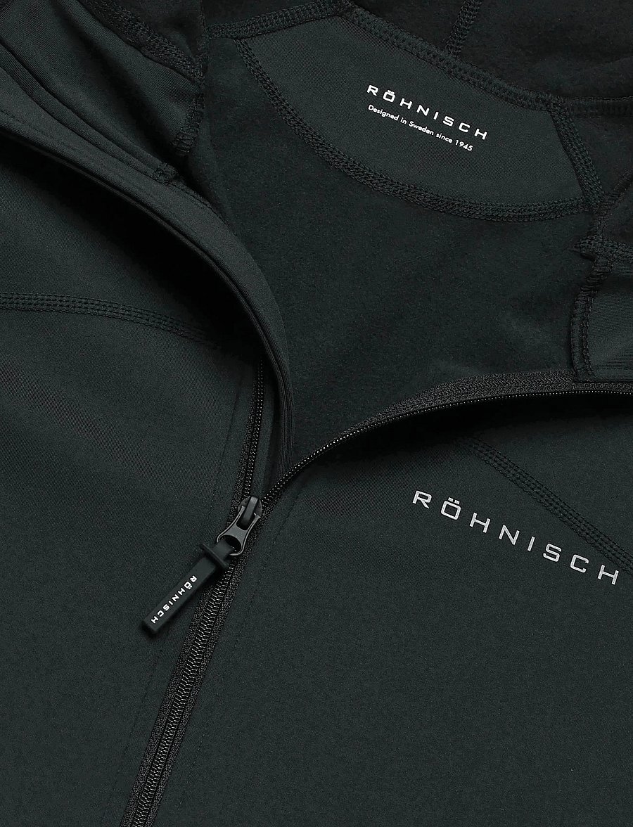 Röhnisch - Thermaflow Hood Full Zip - träningsjackor - black - 2