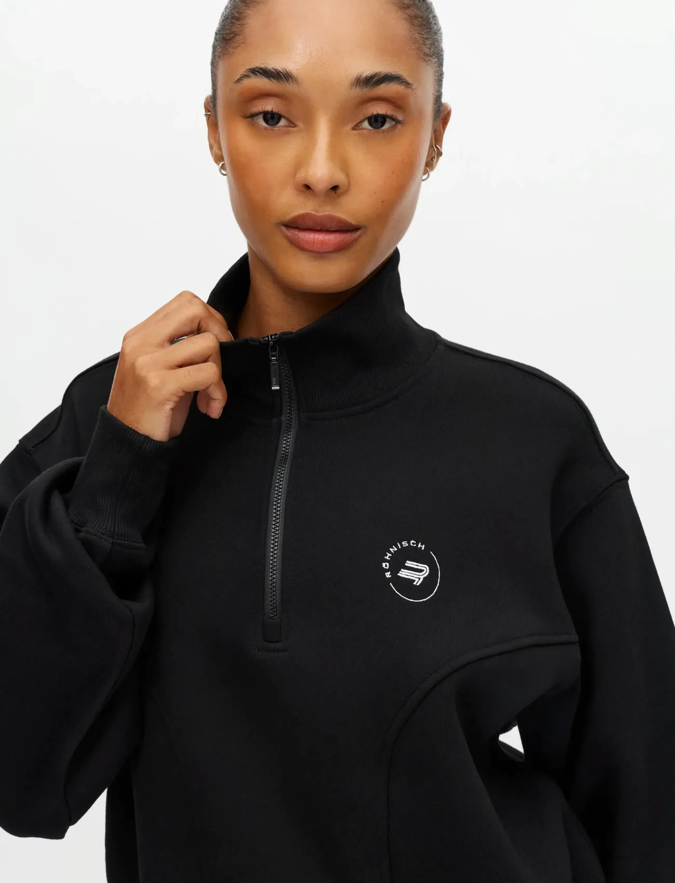 Röhnisch - Base Sweat Half Zip - sweatshirts - black - 2