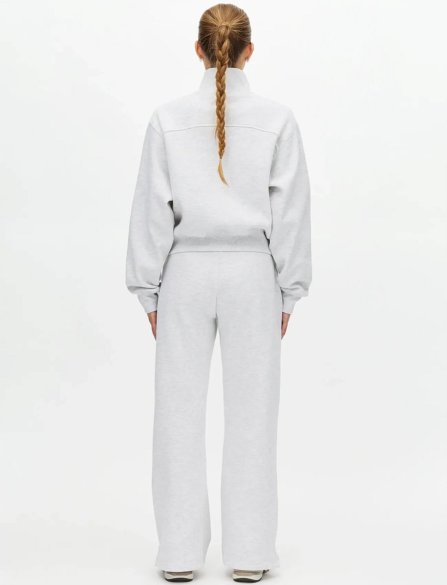 Röhnisch - Base Sweat Half Zip - sweatshirts - light grey melange - 3