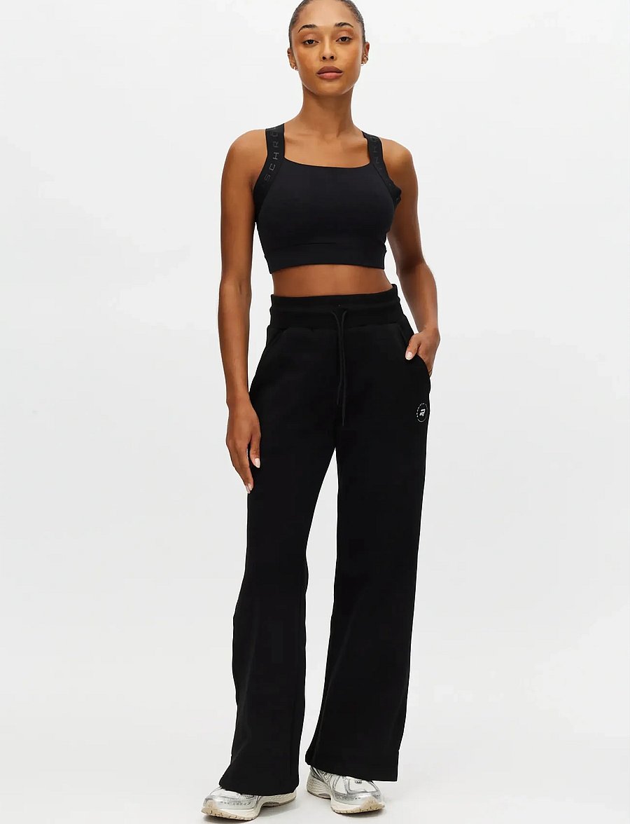Röhnisch - Base Sweat Wide Pants - träningsbyxor - black - 0