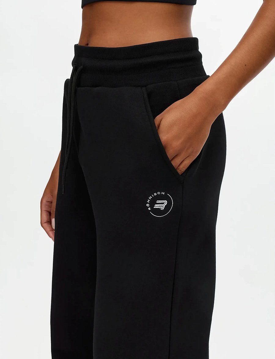 Röhnisch - Base Sweat Wide Pants - träningsbyxor - black - 2