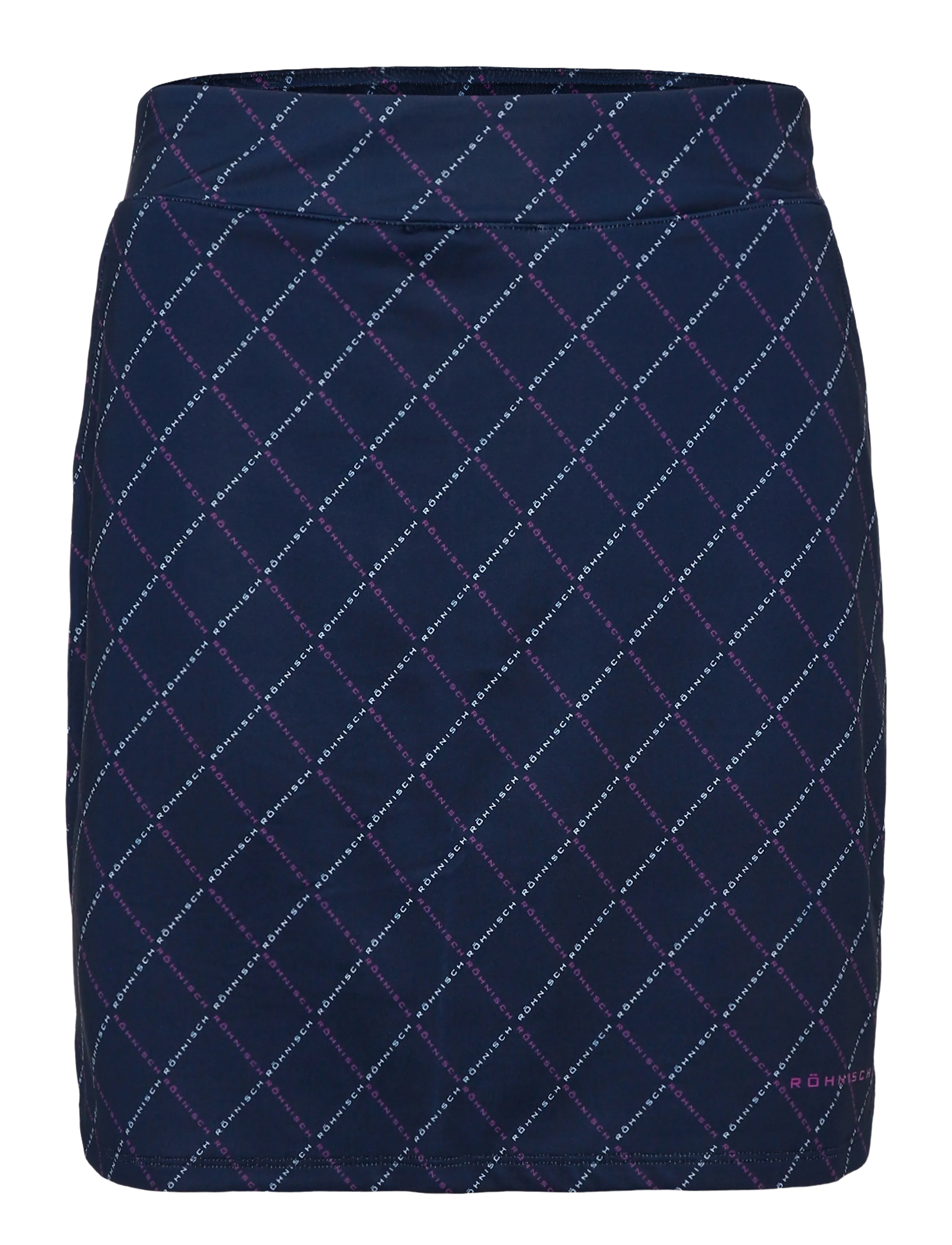 Röhnisch Fore Long Skort - Skirts - NAVY LOGO ARGYLE / navy