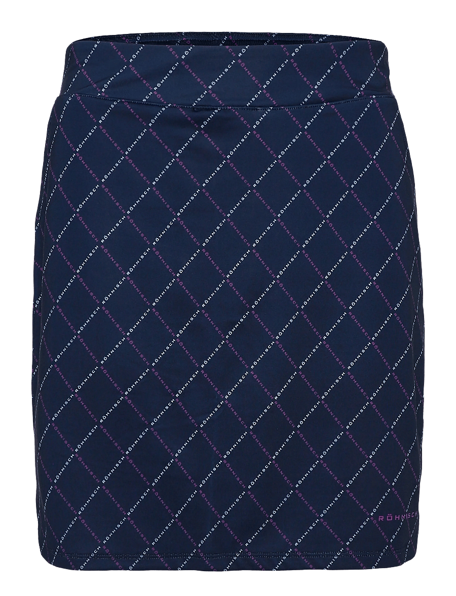 Röhnisch - Fore Long Skort - püksseelikud - navy logo argyle - 0