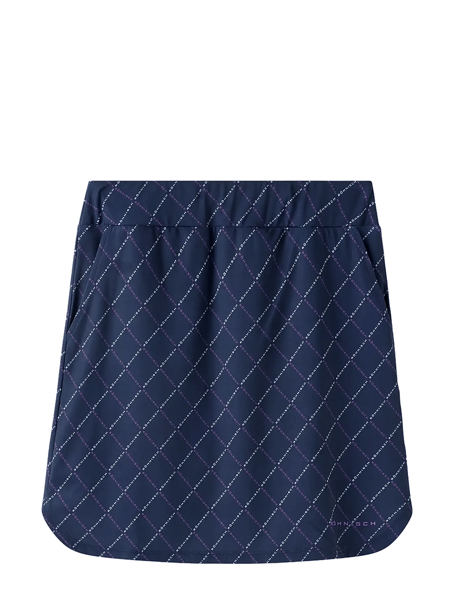 Röhnisch - Fore Long Skort - skorts - navy logo argyle - 0
