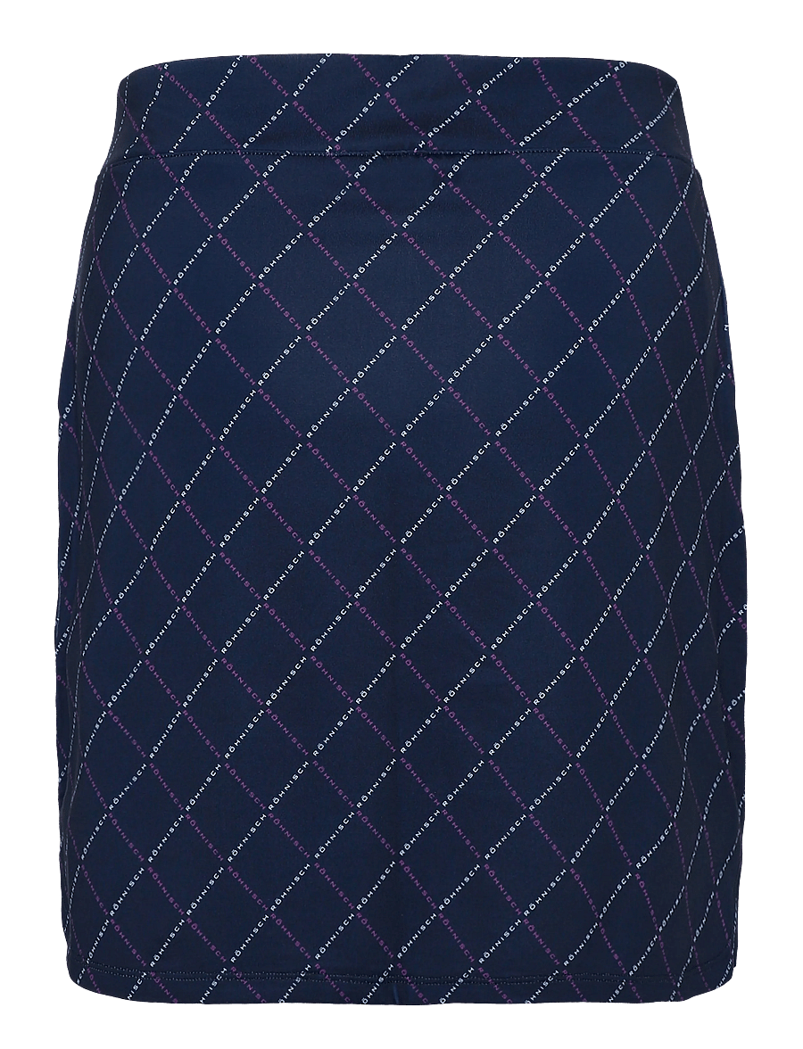 Röhnisch - Fore Long Skort - püksseelikud - navy logo argyle - 1