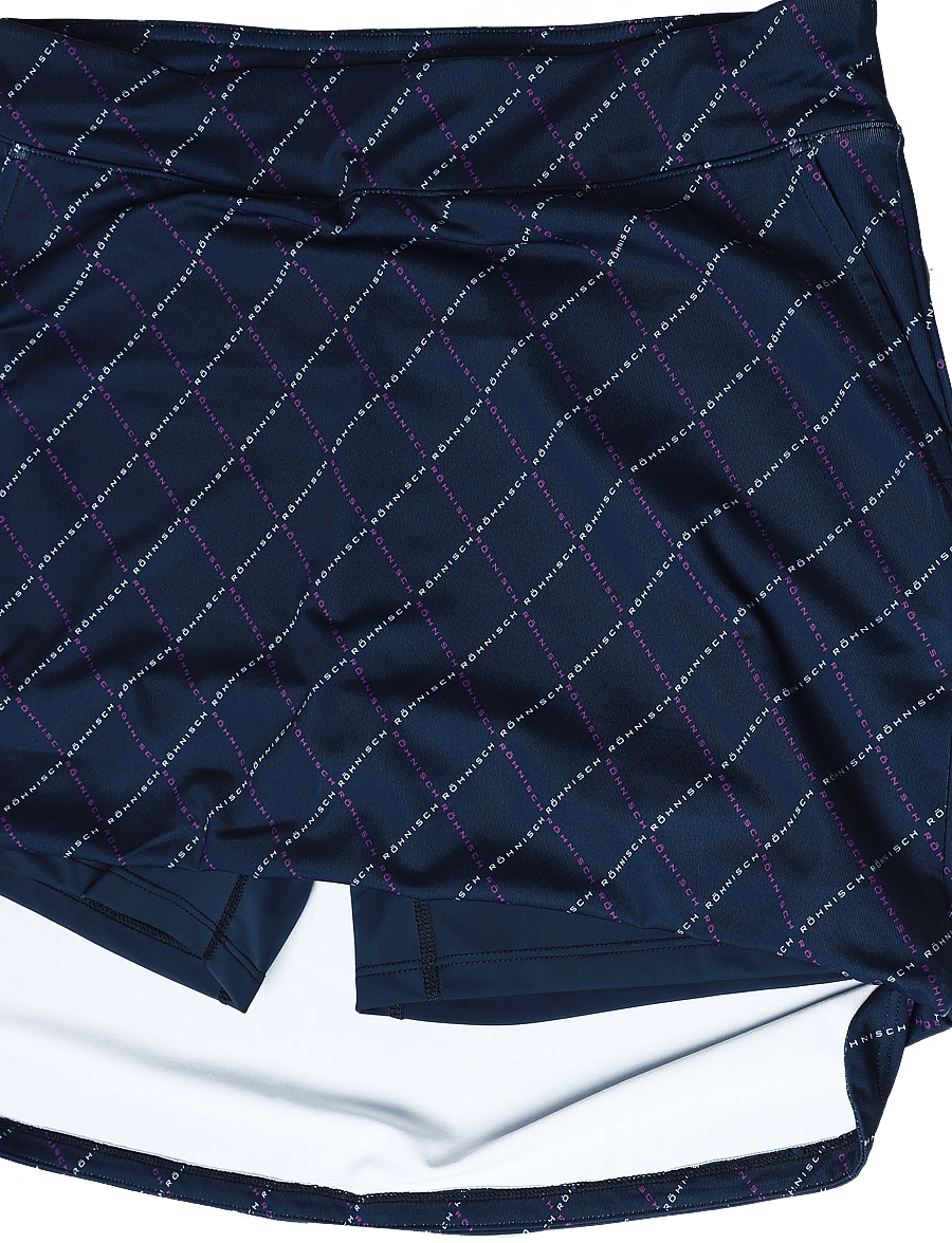Röhnisch - Fore Long Skort - püksseelikud - navy logo argyle - 2