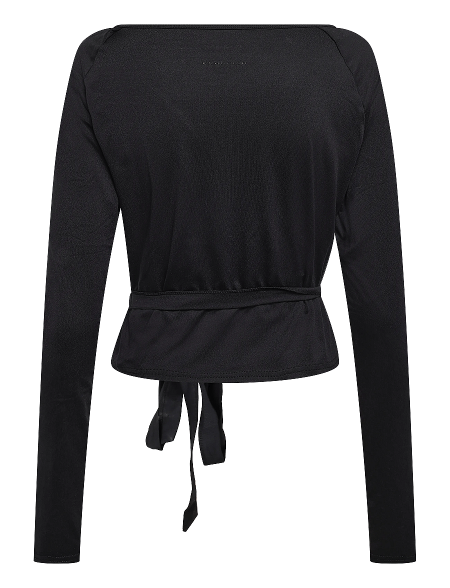 Röhnisch - Smoothflex Wrap Top - crop tops - black - 1