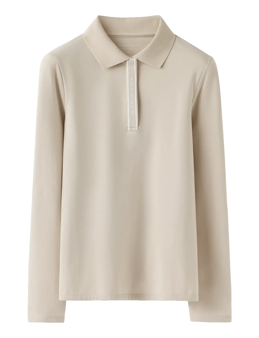 Röhnisch - Warm Team Poloshirt - toppar & t-shirts - oatmeal - 1