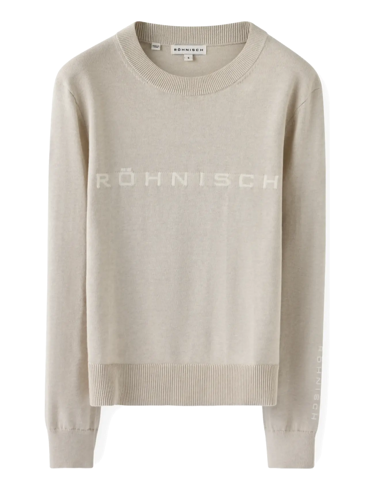 Röhnisch Team Crewneck - Sweatshirts - OATMEAL / beige