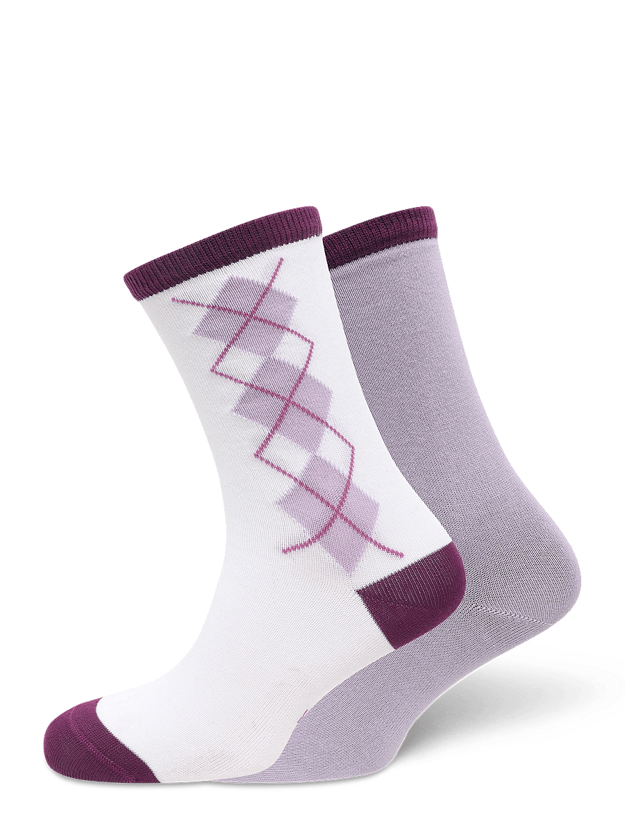 Röhnisch - 2-Pack Argyle socks - aluspesu ja sokid - orchid bloom - 0