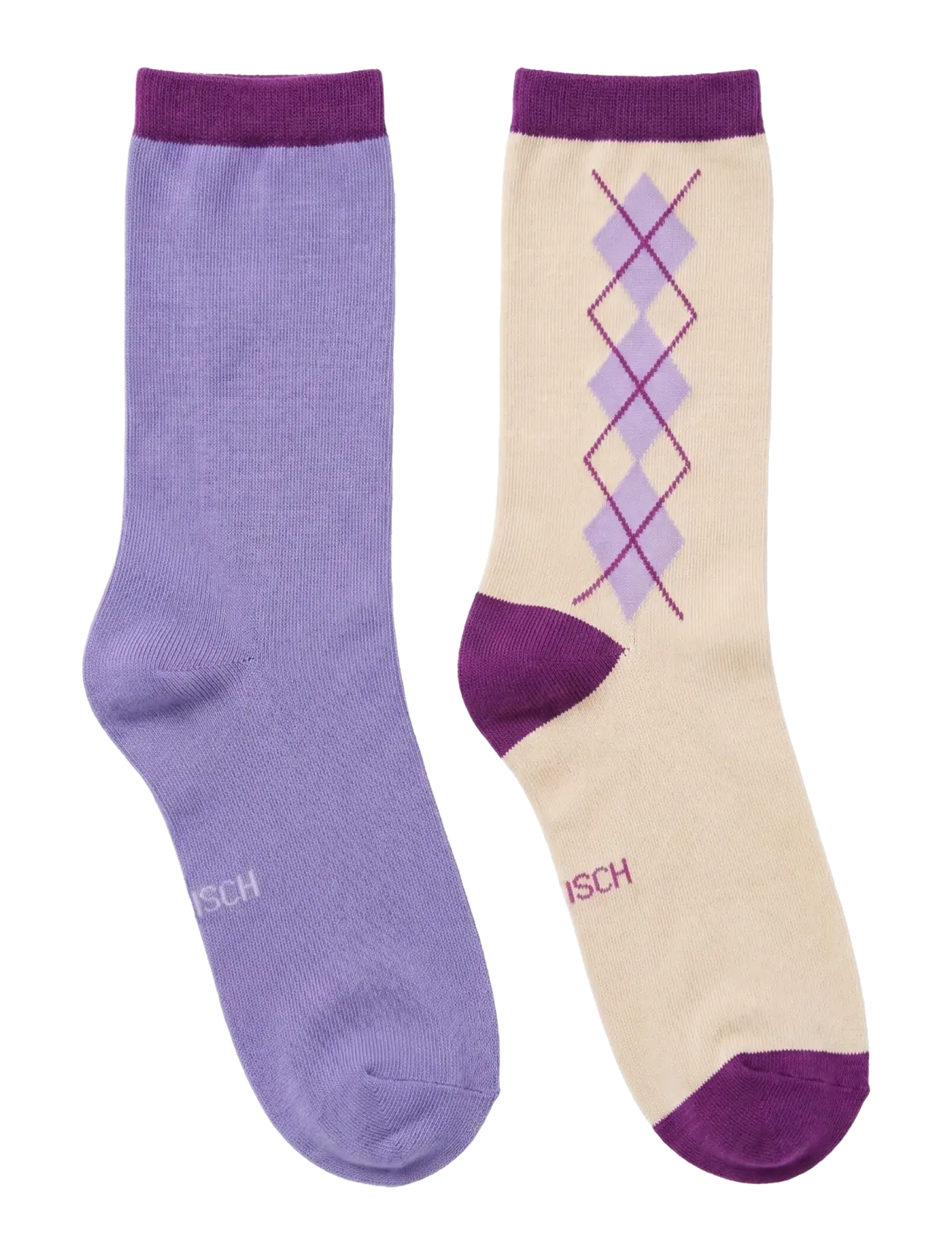 Röhnisch 2-Pack Argyle socks - Strumpor - ORCHID BLOOM / purple