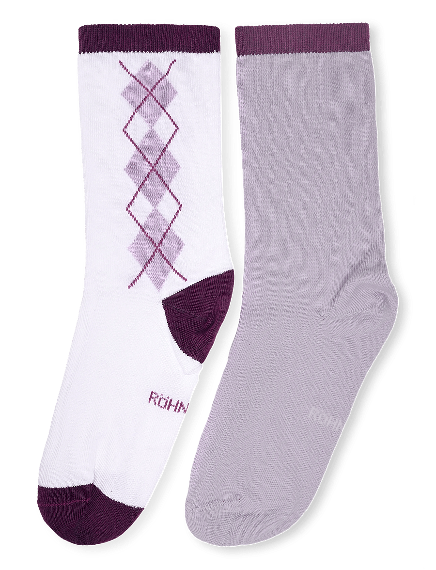 Röhnisch - 2-Pack Argyle socks - aluspesu ja sokid - orchid bloom - 1