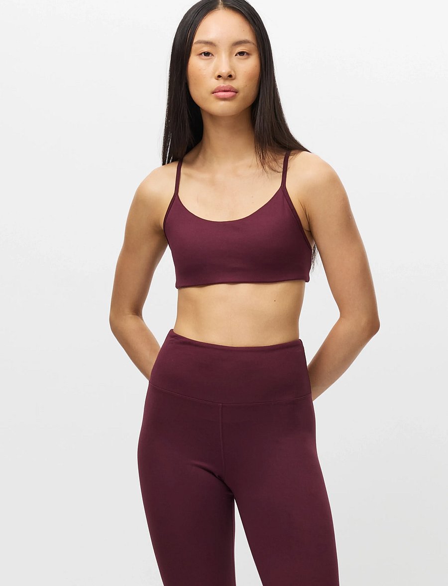 Röhnisch - Smoothflex Strap Sportsbra - spordi-rinnahoidjad - winetasting - 0