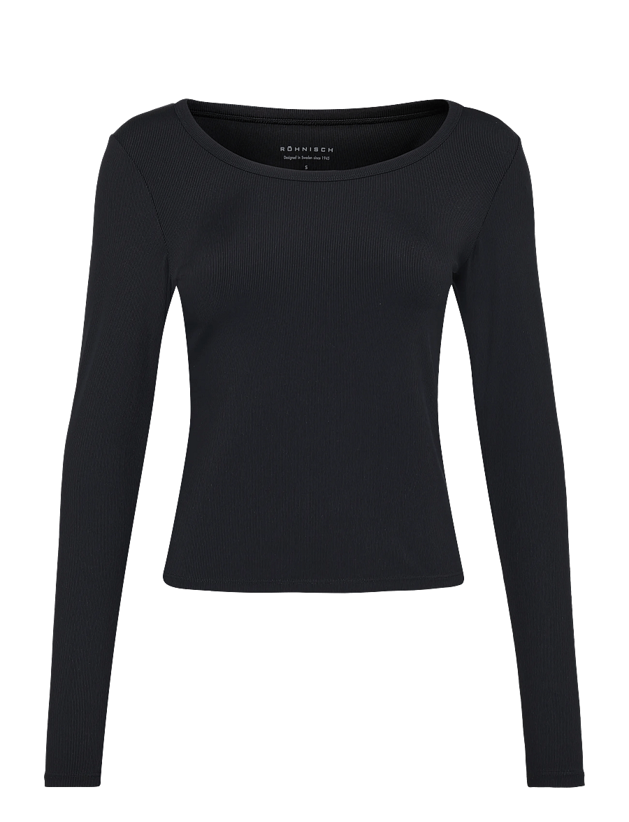 Röhnisch - Rib Drymotion LS - langarmshirts - black - 1