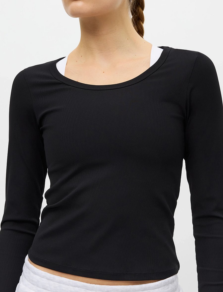 Röhnisch - Rib Drymotion LS - langarmshirts - black - 3