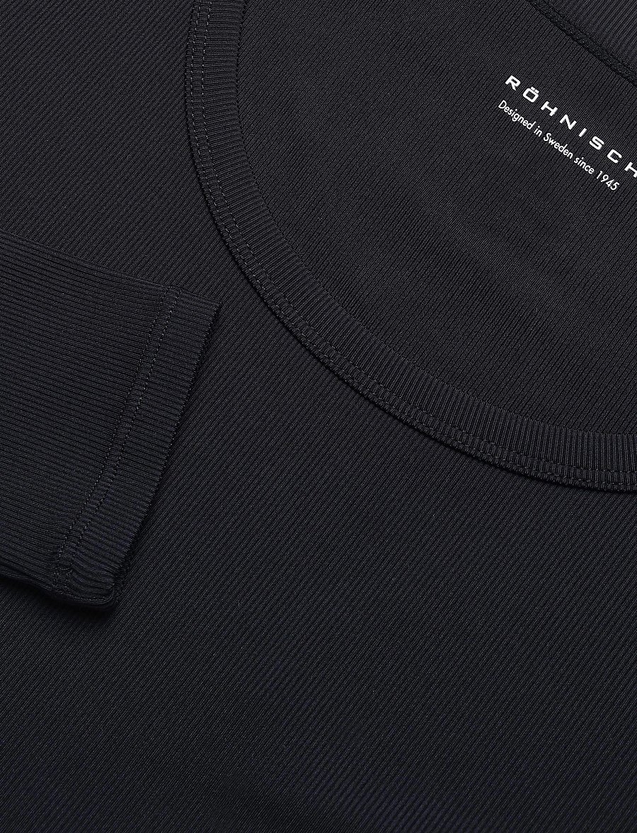 Röhnisch - Rib Drymotion LS - langarmshirts - black - 4