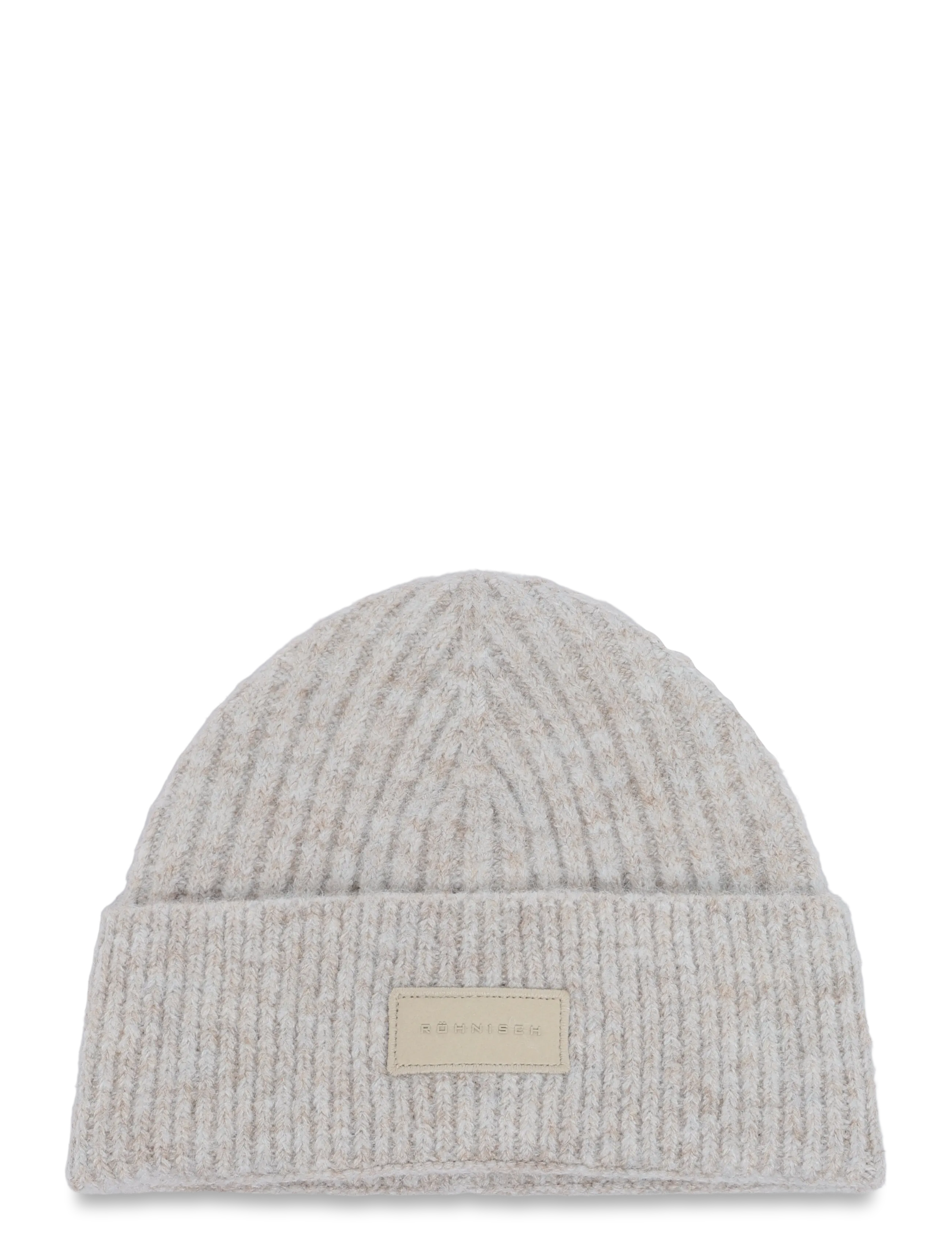 Röhnisch Logo Rib Beanie - Röhnisch - OATMEAL / cream
