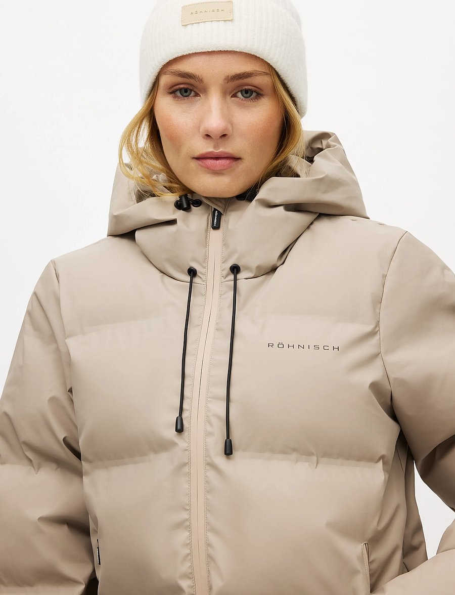 Röhnisch - Logo Rib Beanie - mutsen - oatmeal - 0