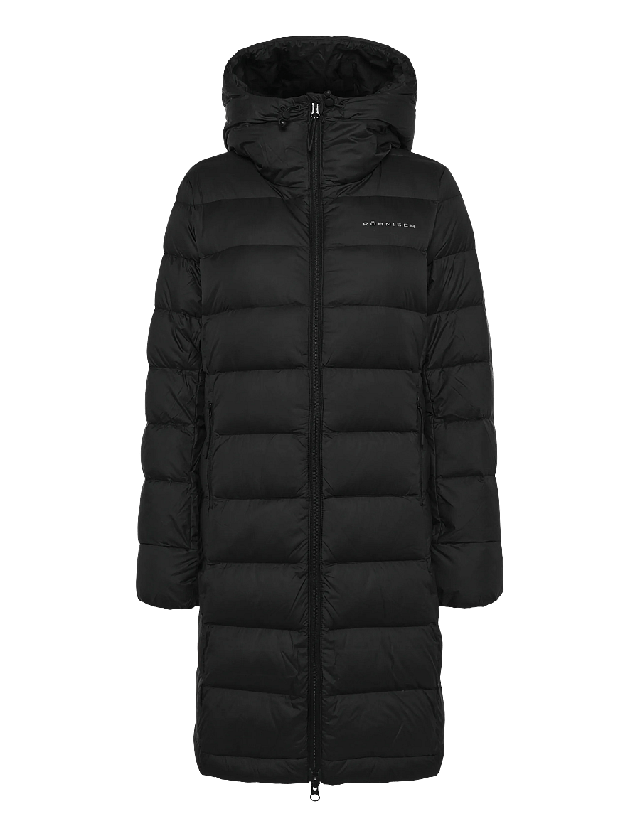 Röhnisch - Nano Down Mid Coat - sulejoped ja voodriga joped - black - 1