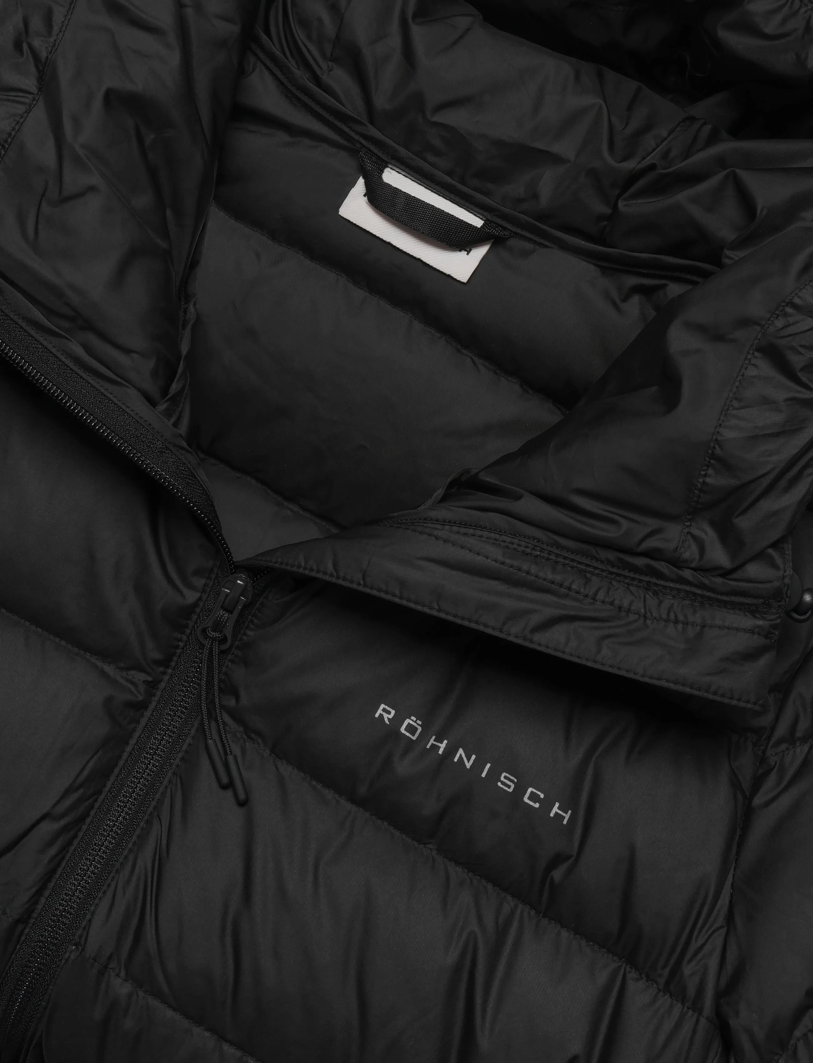 Röhnisch - Nano Down Mid Coat - sulejoped ja voodriga joped - black - 4