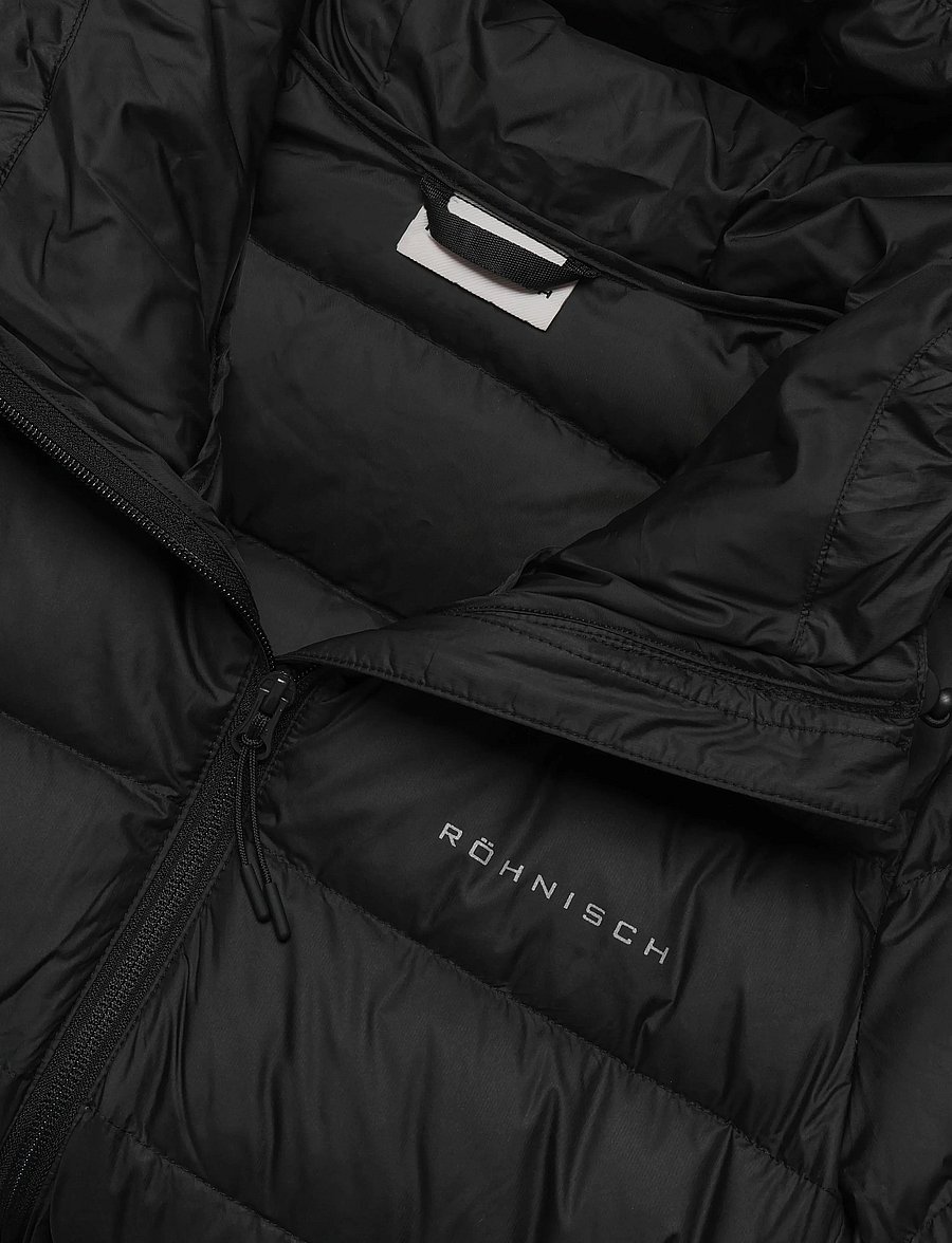Röhnisch - Nano Down Mid Coat - sulejoped ja voodriga joped - black - 4