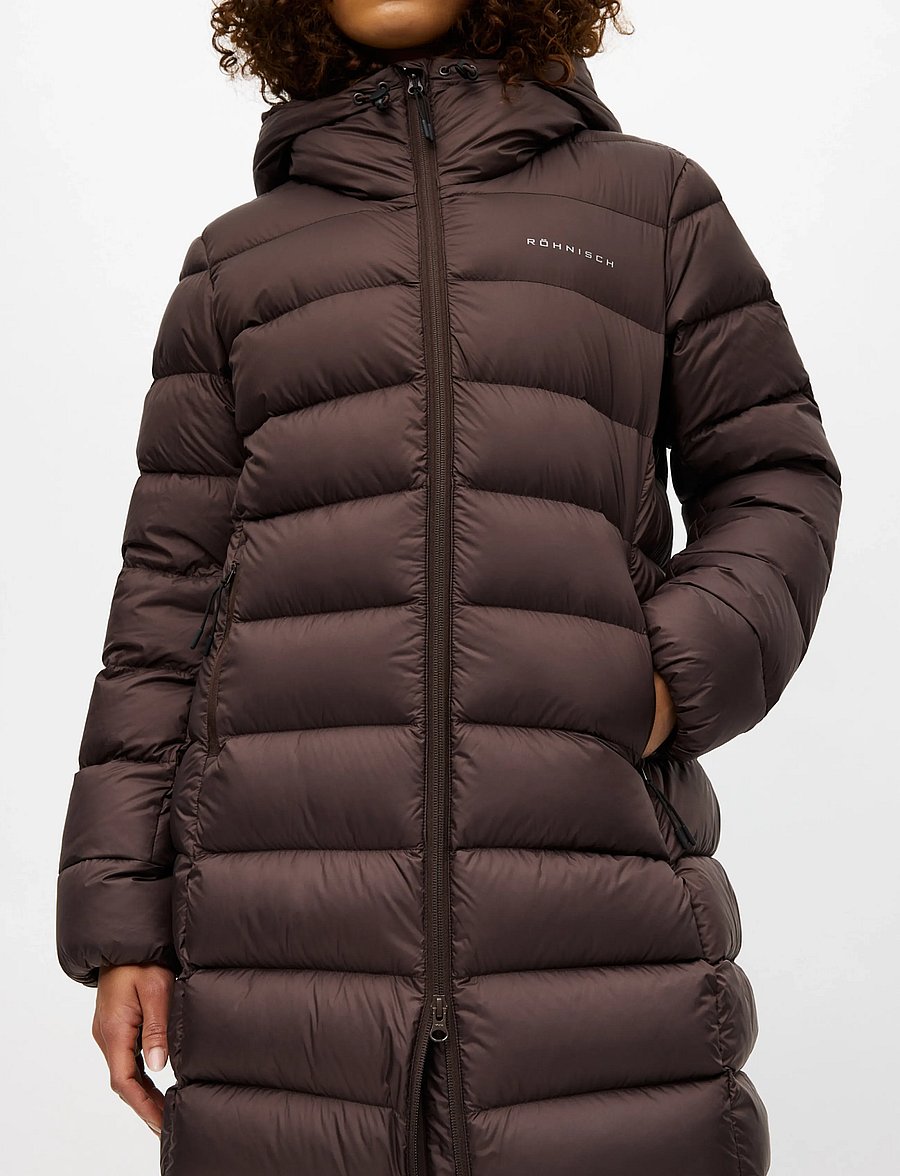 Röhnisch - Nano Down Mid Coat - dunjackor - java - 0