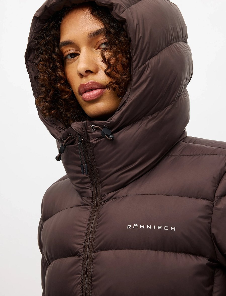 Röhnisch - Nano Down Mid Coat - dunjackor - java - 3