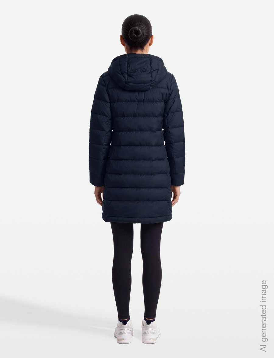 Röhnisch - Nano Down Mid Coat - sulejoped ja voodriga joped - navy - 4