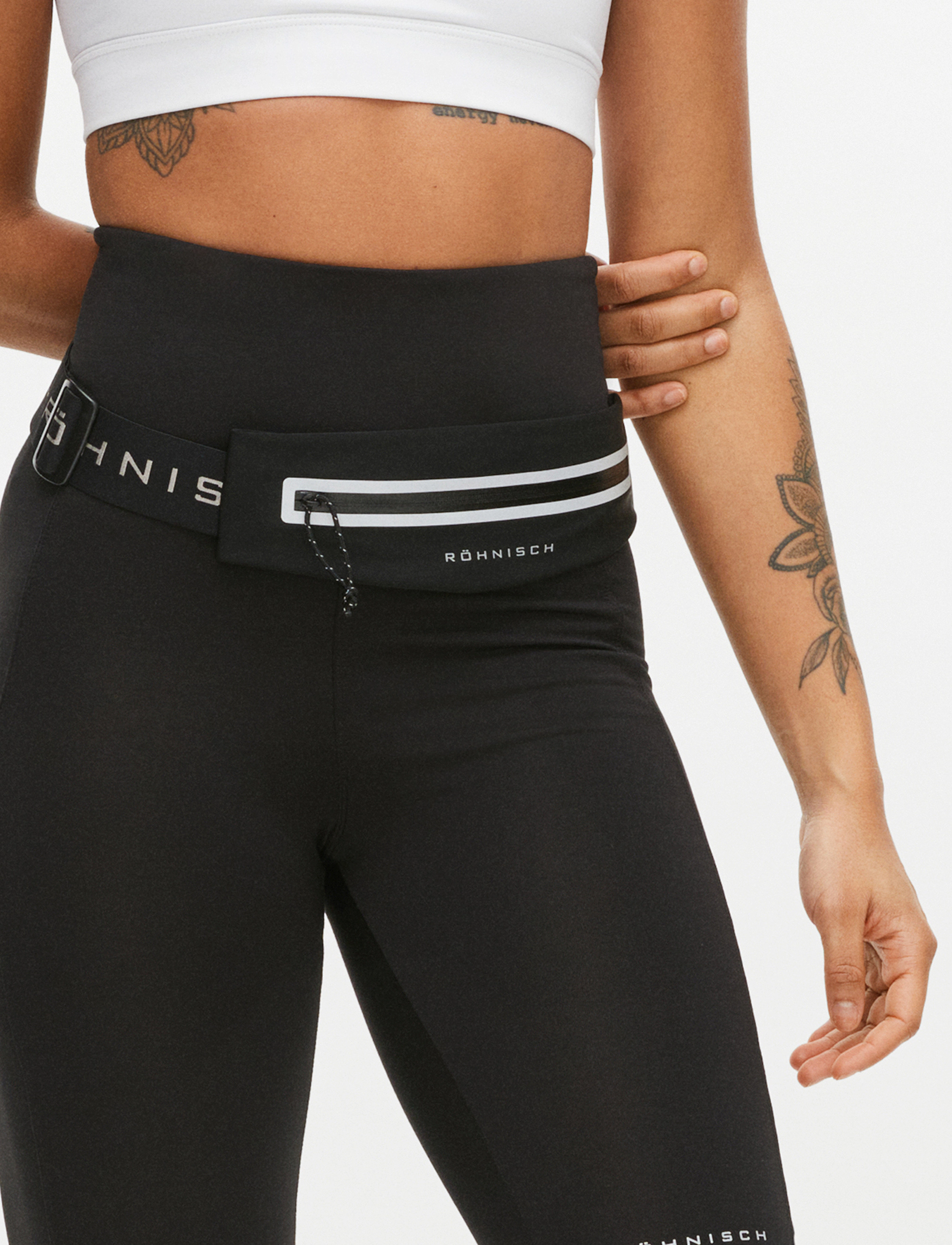 Röhnisch Issa Expandable Running Belt, Herren, Laufgürtel, Schwarz, Gr.ONE SIZE