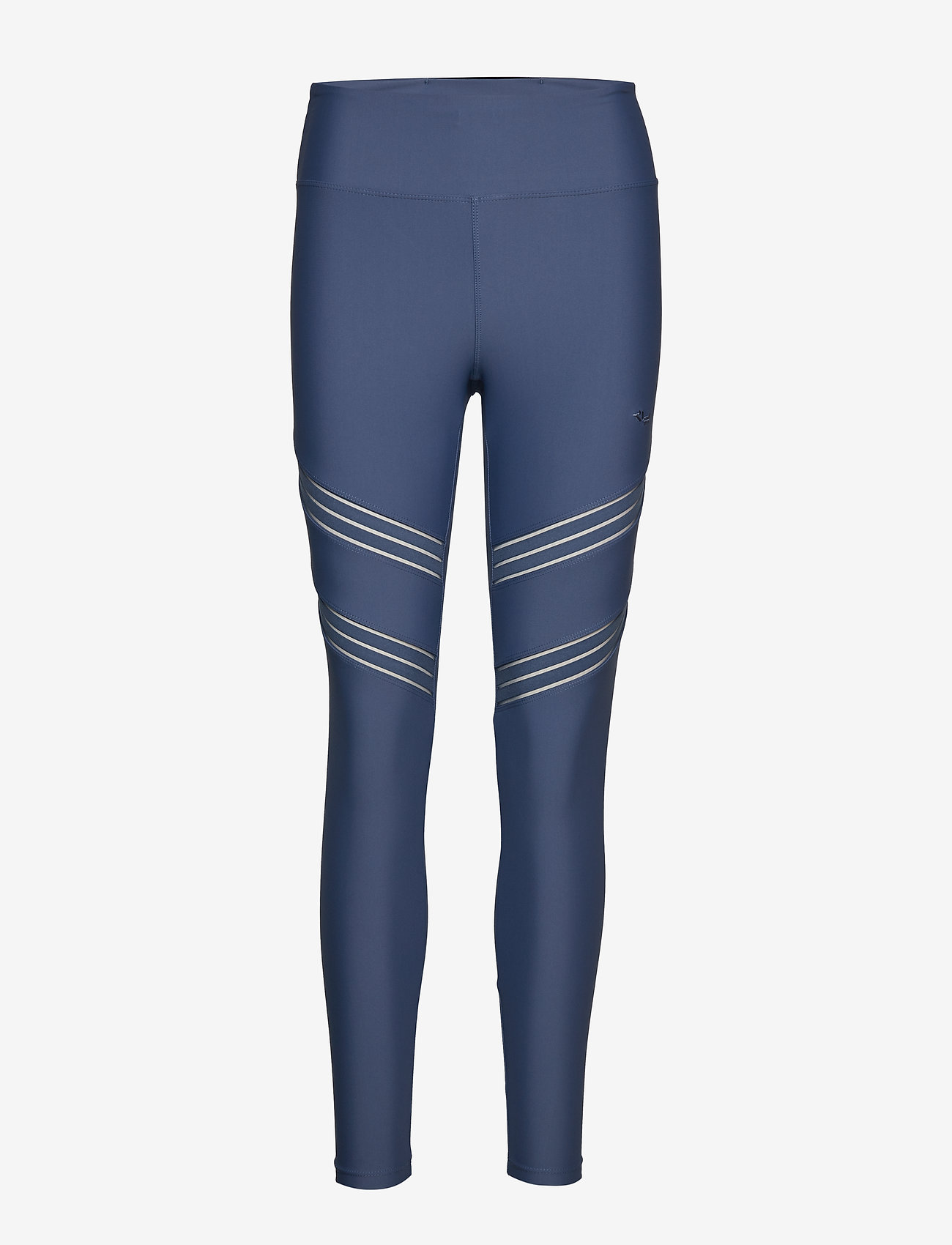 Elevate Stripe Tights - DUSTY BLUE