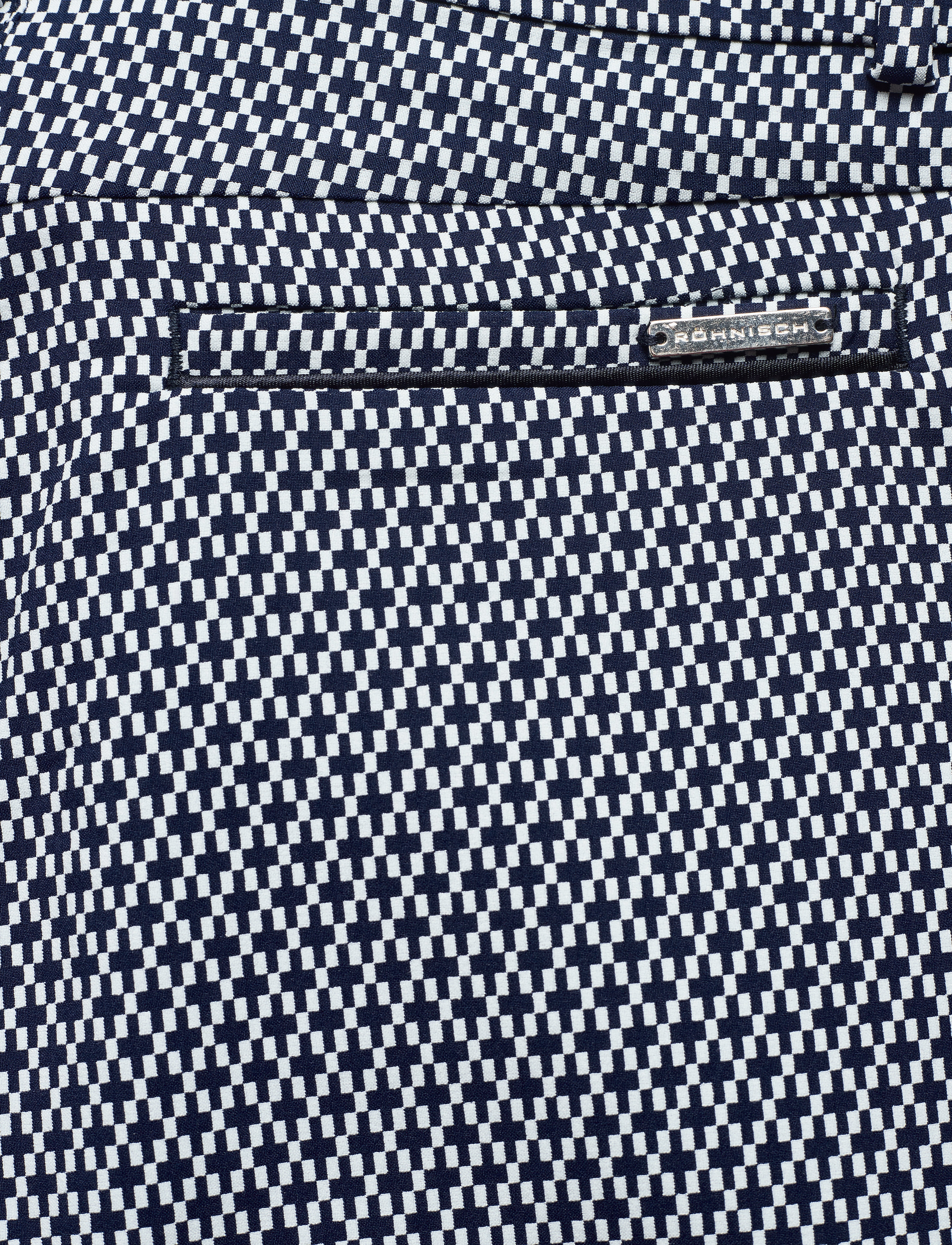 Röhnisch - Smooth Pants - navy/fog check - 4