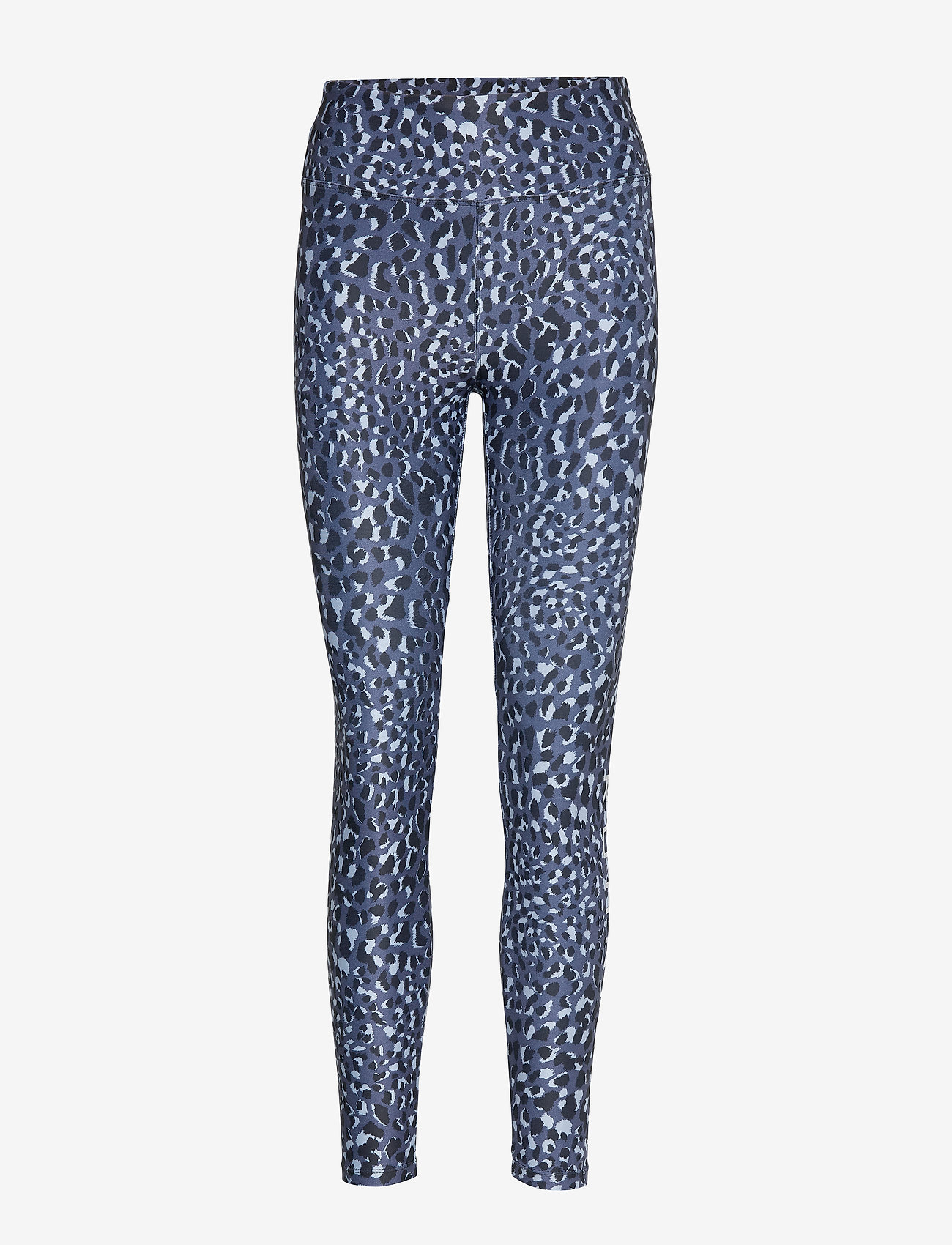 Flattering Printed Tights - DUSTY BLUE SPOT