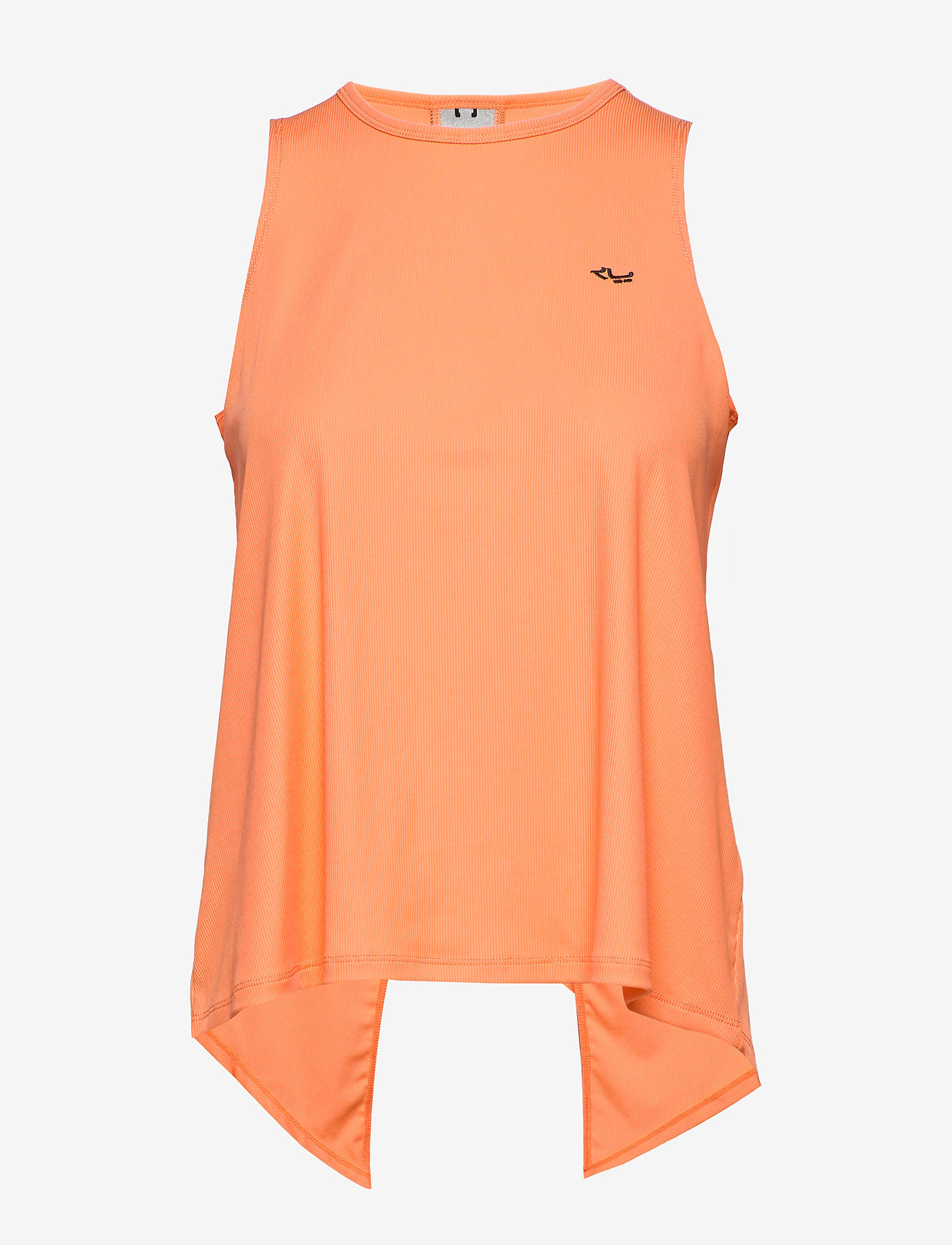 Logo Ribbed  Singlet - CANTALOUPE