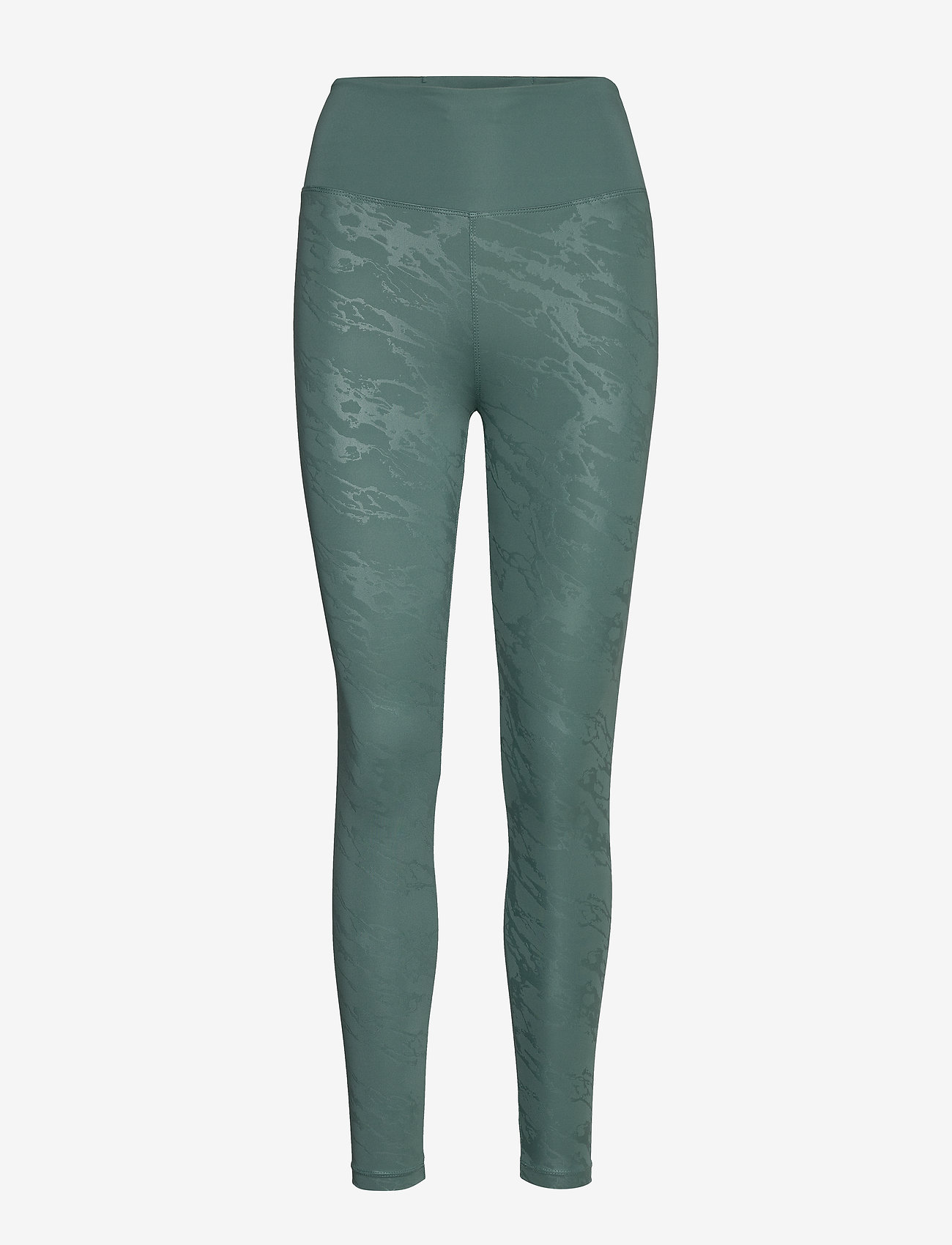 Gloss Effect Tights - EMBOSSED GREEN STREAM