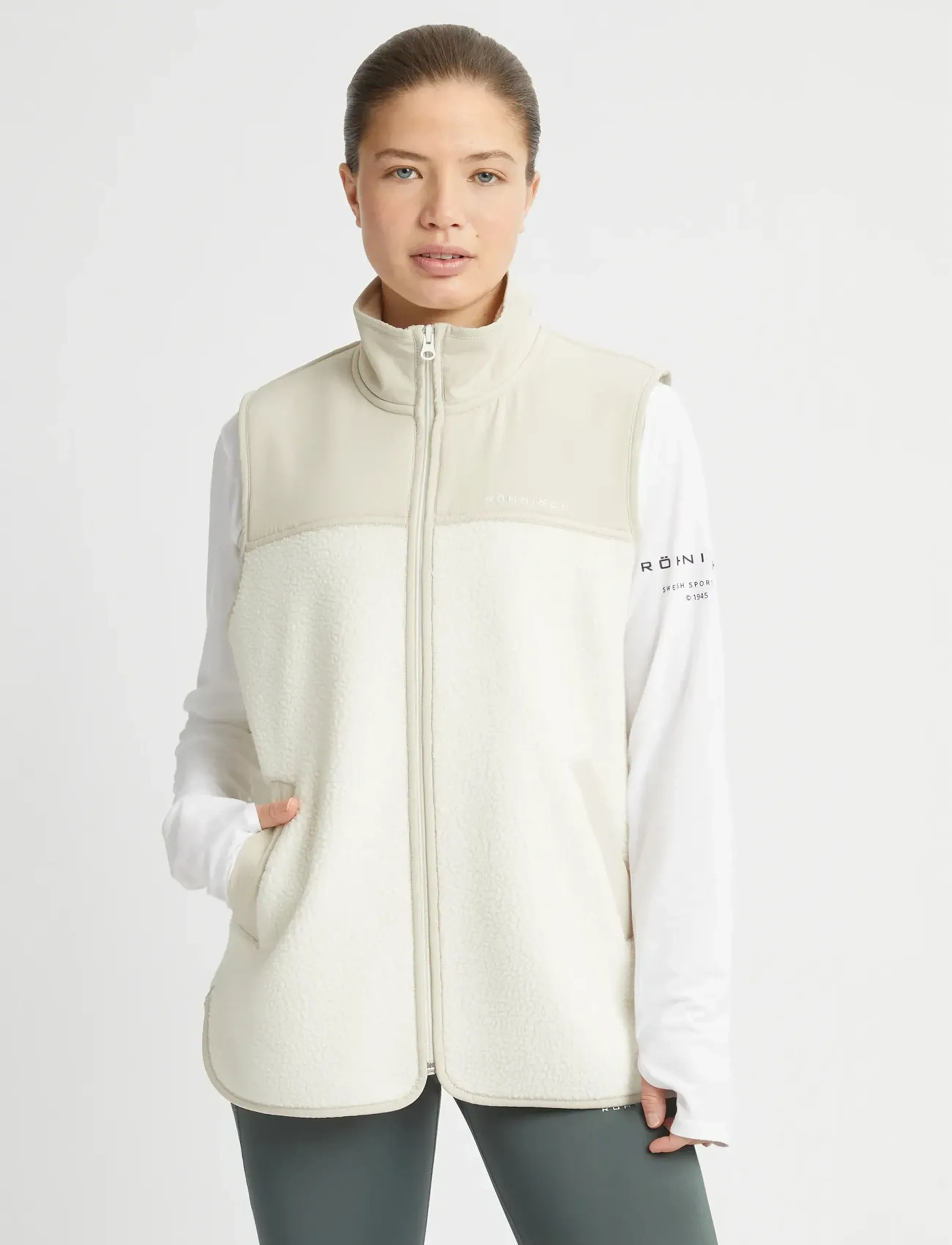 Röhnisch Phoebe Vest, L, Cream, Sport > Quiltede Veste, Dame