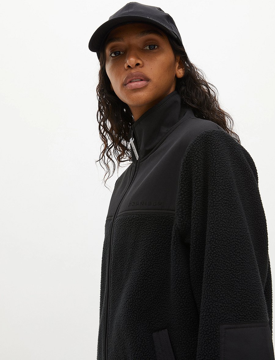 Röhnisch - Phoebe Pile Jacket - Överdelar - black - 3