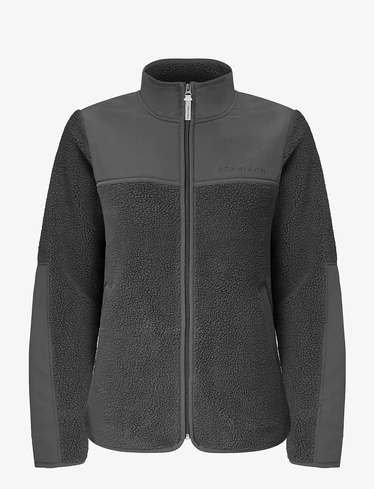 Röhnisch - Phoebe Pile Jacket - midlayer-jakker - dark shadow - 0